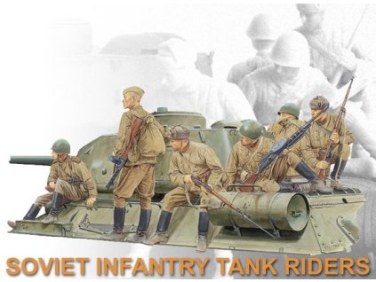 Model Kit figurky 6197 - SOVIET INFANTRY TANK RIDERS (1:35)