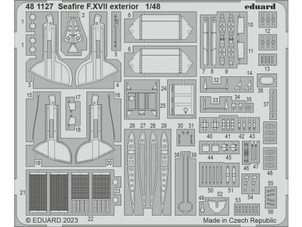Seafire F.XVII exterior 1/48 recommended for AIRFIX