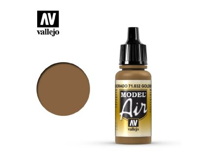 Akrylová barva pro Airbrush Vallejo Model Air 71032 Golden Brown (17ml)