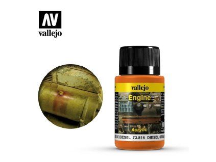 Vallejo Weathering FX 73816 Diesel Stains Engine Effects (40 ml)