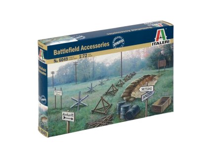 Italeri 6049 - WWII - BATTLEFIELD ACCESSORIES (1:72)