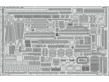 USS Alaska CB-1 part 3 1/350 recommended for HOBBY BOSS