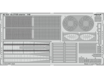 1/48 Su-27UB exterior for KITTY HAWK kit