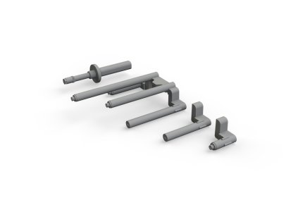 P-38J gun barrels PRINT 1/48 recommended for TAMIYA