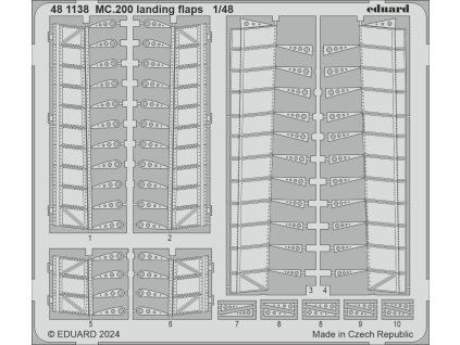MC.200 landing flaps 1/48 recommended for ITALERI