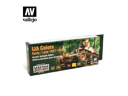 Sada akrylových barev pro Airbrush Vallejo Model Air AFV Set 71160 IJA Colors Early/Late (8)