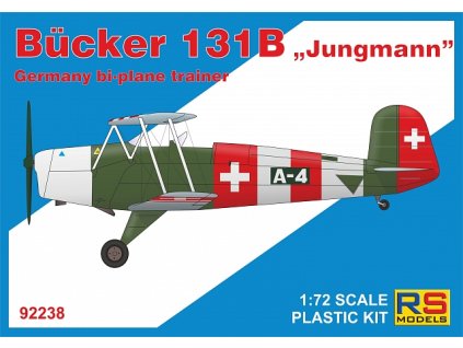Plastikový model letadla 1/72 Bücker Bü-131 B 5 decal v. for Switz, Bulgaria, Luftw., Spain, Finland