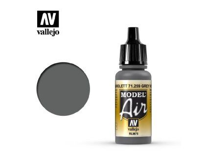 Vallejo Model Air 71259 Grey Violet RLM75 Color (18 ml)
