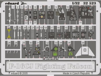 1/32 F-16CJ interior for TAMIYA kit