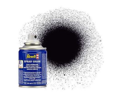 Revell Spray Color - 34108: matná černá (black mat)