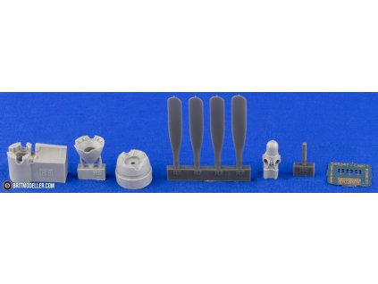 P-51B/C Hamilton Standard propeller uncuffed 1/48 recommended for EDUARD
