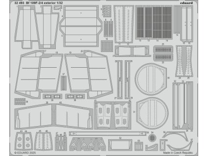 Bf 109F-2/4 exterior 1/32 recommended for HOBBY 2000 / HASEGAWA