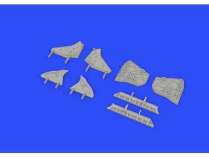 MiG-19 wheel well doors 1/48 recommended for EDUARD/TRUMPETER