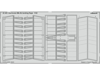 Hurricane Mk.IIb landing flaps 1/32 recommended for REVELL