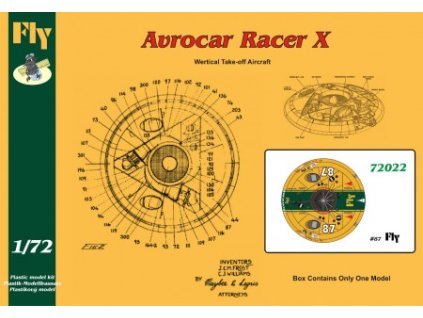 1/72 Avrocar Racer X  Fly