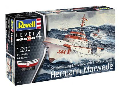 Revell 3966 Plastic ModelKit Ship 05812 - DGzRS Hermann Marwede 1/200