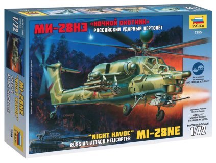 Zvezda 7255 - MIL MI-28N Russian Helicopter (1:72)