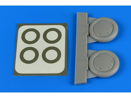 1/48 Gloster Gladiator wheels & paint masks - RODEN/EDUARD