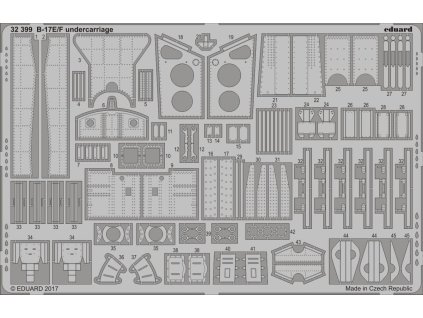 B-17E/F undercarriage 1/32 recommended for HKM