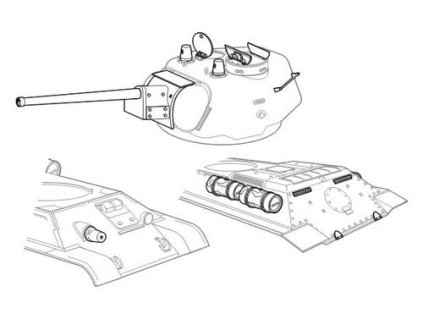 1/48 T-34/76 model 1943 type UZTM – conv. set for