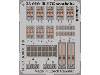 B-17 seatbelts 1/72 recommended for REVELL