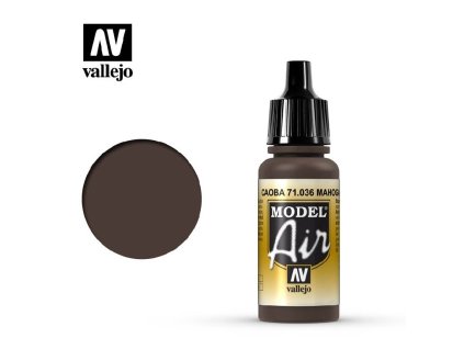 Akrylová barva pro Airbrush Vallejo Model Air 71036 Mahagony (17ml)