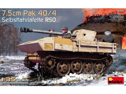 1/35 7.5cm Pak 40/4. Selbstfahrlafette RSO