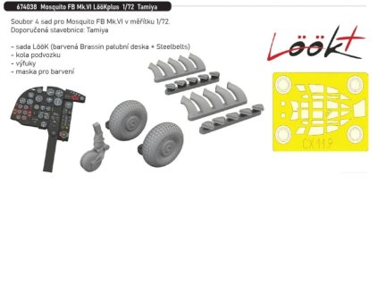 Mosquito FB Mk.VI LööKplus 1/72 recommended for TAMIYA