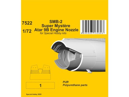 1/72 SMB-2 Super Mystère Atar 9B Engine Nozzle / for Special Hobby kit