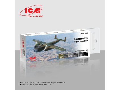 Acrylic paint set for Luftwaffe night bombers