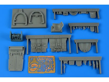 1/48 Macchi MC.202 cockpit set - early v. for HASEGAWA kit