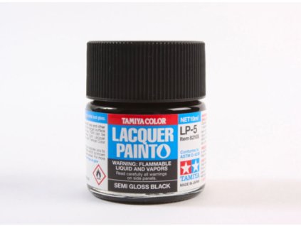 Tamiya LP-5 Semi Gloss Black/Černá PM