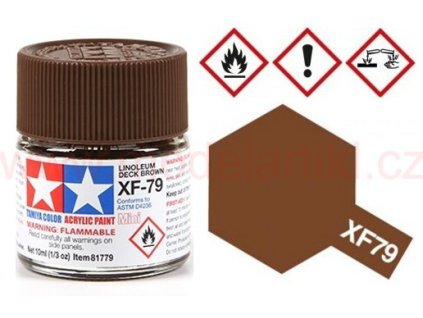 Tamiya 81779 Acrylic Mini XF-79 Linoleum Deck Brown