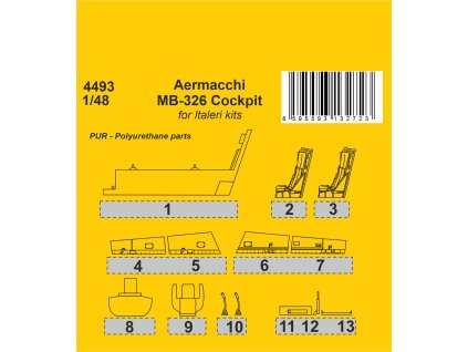 1/48 Aermacchi MB-326 Cockpit / for Italeri kits