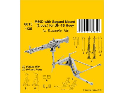 83519 1 35 m60d with sagami mount 2 pcs for uh 1b huey for trumpeter kit