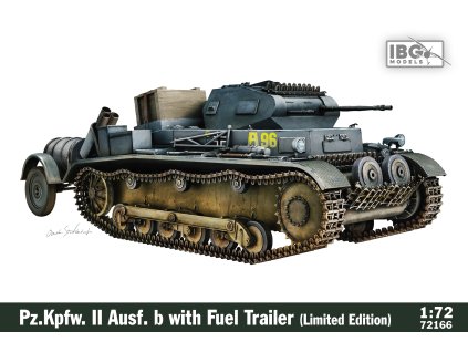 84170 1 72 pz kpfw ii ausf b with fuel trailer limited edition