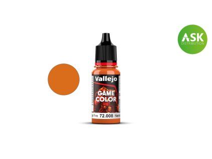 Vallejo Game Color 72008 Orange Fire 18 ml.