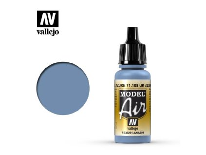 Vallejo Model Air 71108 UK Azure Blue (17ml)