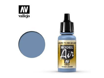 Vallejo Model Air 71108 UK Azure Blue Color (18 ml)