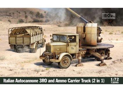 1/72 Italian Autocannonce 3Ro and Ammo Carrier Truck (2 IN 1)