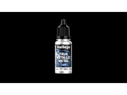 Vallejo True Metallic Metal 77101 Sterling Silver Light (18 ml)