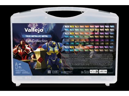 Vallejo True Metallic Metal 77250 Color Case (80x18ml)