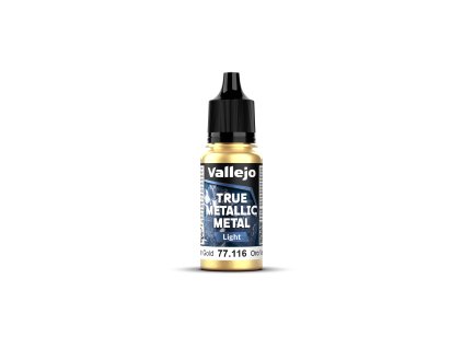 Vallejo True Metallic Metal 77116 (Light) Greenish Gold (18ml)