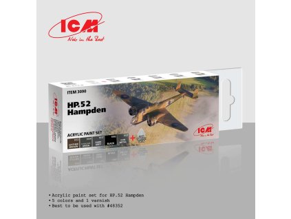 Acrylic paint set for HP.52 Hampden