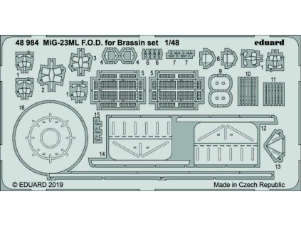 1/48 MiG-23ML F.O.D. for Brassin set  for EDUARD kit