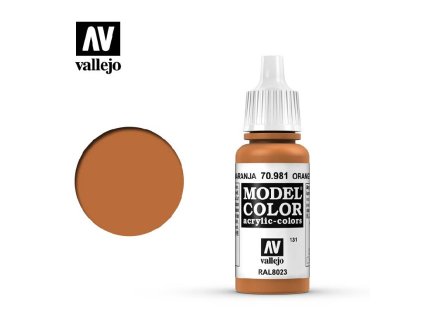 Vallejo Model Color 70981 Orange Brown (17ml)