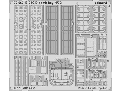 1/72 B-25C/D bomb bay  for AIRFIX kit
