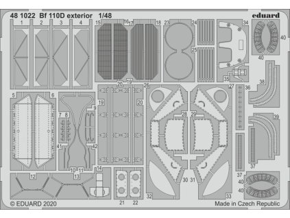 1/48 Bf 110D exterior for DRAGON kit