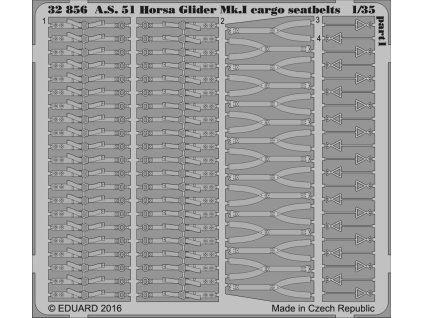 1/35 A.S. 51 Horsa Glider Mk.I cargo seatbelts  for BRONCO MODELS kit