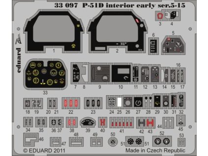 1/32 P-51D Interior early ser.5-15 S.A. for TAMIYA kit